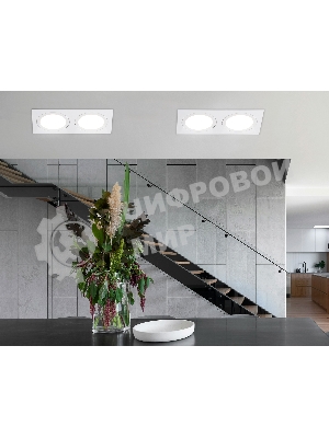 Светильник Ambrella light TN6612/2 WH белый IP44 GX53/2 max 15W 215*110*24