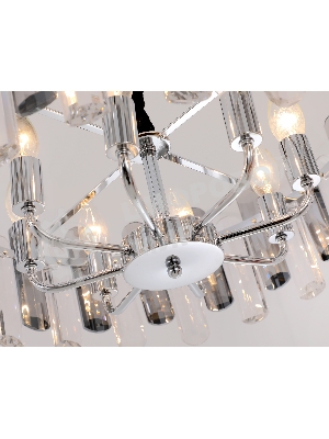 Светильник Ambrella light TR5303/8 CH/SM хром/дымчатый E14/8 max 40W D500*615