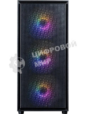 Корпус ZALMAN S6, ATX, BLACK, WINDOW, 2xCombo (3.5