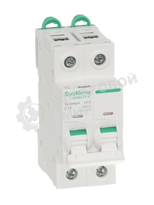 Автоматический выключатель Systeme Electric S9F22210 Systeme9 C 10A 2P 6kA 400В