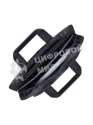 Сумка для ноутбука ExeGate EX264611RUS Office F1596 Black, черная, полиэстер, для ноутбуков до 15.6