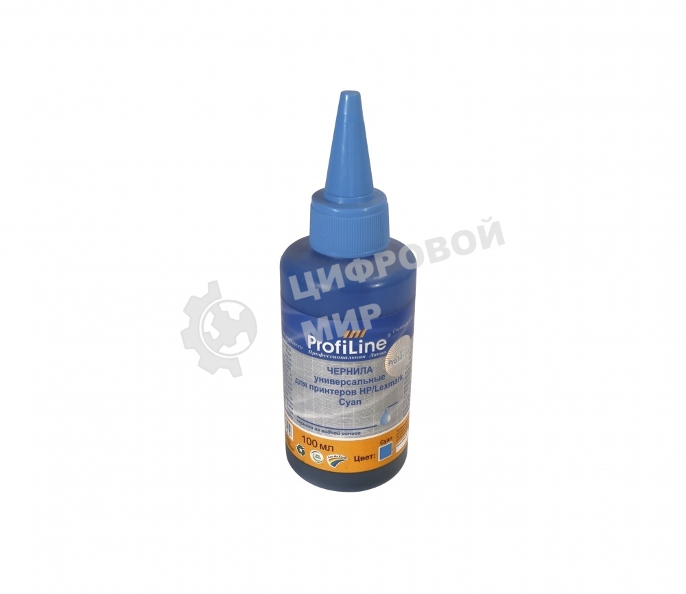 Чернила для принтеров HP/Lexmark универсальные Cyan 100 мл водн ProfiLine