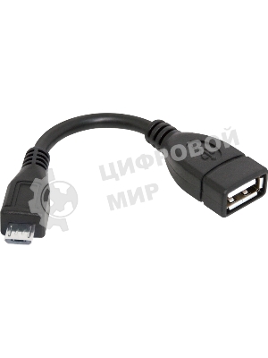 Кабель-переходник Defender microUSB (M) - USB (F)/для подкл. устр. USB Flash, HDD, мыши, и и т.д./поддерж. режим OTG.