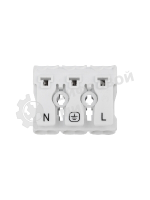 Клемма пружинная соединительная Rexant КСП 3-полюсная с монтажными ножками (100 шт./уп.)