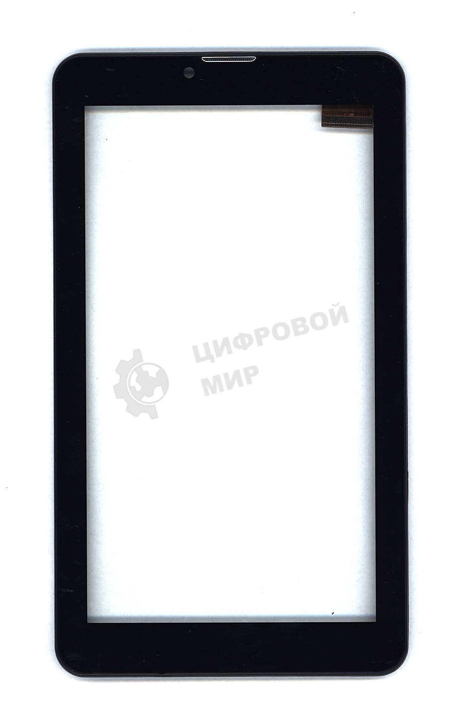 Сенсорное стекло (тачскрин) для Irbis TZ50/TZ52, черное с рамкой