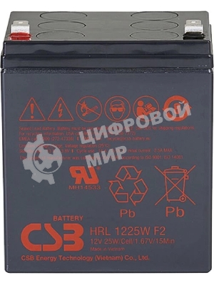 Батарея для ИБП CSB HRL 1225W (12V 6Ah) F2