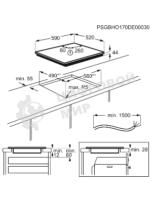 Индукционная варочная панель Electrolux LIV63431BW независимая, белый