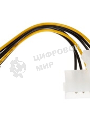 Кабель питания Molex/PCI-E 6pin 0.15м