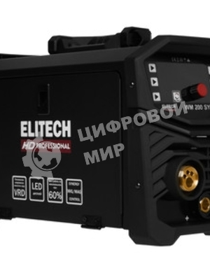 Сварочный аппарат Elitech WM 200 SYN инвертор ММА/TIG MIG/MAG 4.6кВт