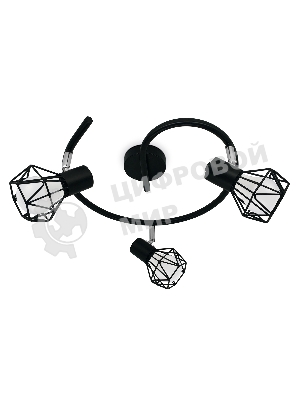 Светильник Ambrella light TR8624/3 BK/CH черный/хром E27*3 max 40W D330*175