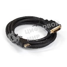 Кабель HDMI-DVI-D ExeGate EX-CC-HDMIM-DVI2M-1.8 (19M/(24+1)M, dual link, 1,8м, позолоченные контакты)