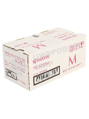 Картридж лазерный Kyocera TK-5240M (1T02R7BNL0) пурпурный для P5026cdn/cdw, M5526cdn/cdw 3000 стр.