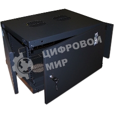 Шкаф настенный Lanmaster TWT-CBWNM-12U-6X6-BK 12U 600x600мм пер.дв.металл несъемные бок.пан. черный