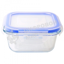 Контейнер из жаропрочного стекла с крышкой из поастика, 0,8 л, CRISTALLINO, tm Mallony