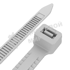 Хомут-стяжкa нейлоновая с тройным замком Rexant 300x3,6 мм, белая, упаковка 100 шт.