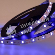 Лента светодиодная открытая, 8 мм, IP23, SMD 2835, 60 LED/m, 12 V, цвет свечения синий