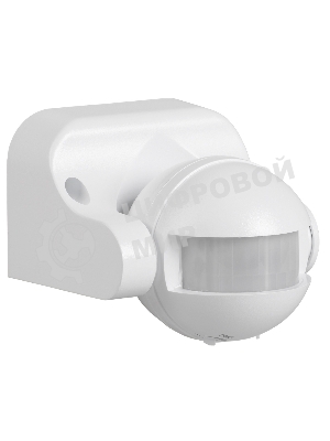 Детектор движения ДД 009 1100Вт угол. обз. 180град. IP44 бел. IEK LDD10-009-1100-001