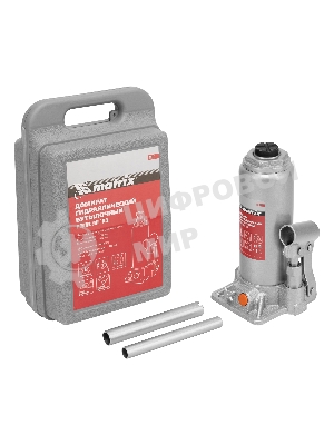 Домкрат гидравлический бутылочный Matrix, 6 т, h подъема 216–413 мм