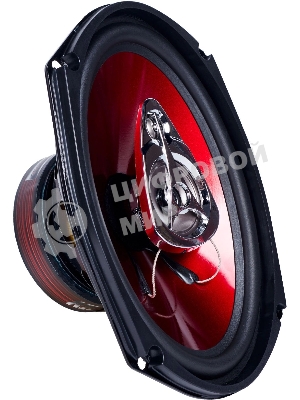 Колонки автомобильные Kicx SP 693 200Вт 92дБ 4Ом 16x23см (6x9дюйм) (ком.:2кол.) коаксиальные трехполосные