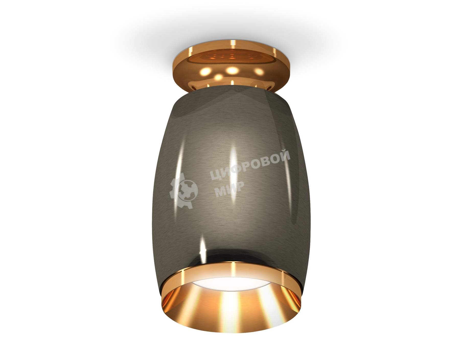 Светильник Ambrella Light XS1123043 DCH/PYG черный хром/золото желтое полированное MR16 GU5.3 (N6905, C1123, N7034)