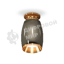 Светильник Ambrella Light XS1123043 DCH/PYG черный хром/золото желтое полированное MR16 GU5.3 (N6905, C1123, N7034)
