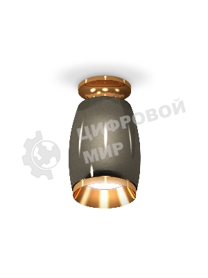 Светильник Ambrella Light XS1123043 DCH/PYG черный хром/золото желтое полированное MR16 GU5.3 (N6905, C1123, N7034)