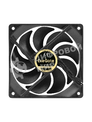 Вентилятор EC ExeGate EX12025SL-EC (Electronically Commutated, 110-220V AC/110-220V DC, 120x120x25, Sleeve bearing (подшипник скольжения), провод 30 см, 2500RPM, 38dBA, 97,3CFM)