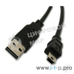 Кабель Gembird PRO USB 2.0 для соед. 1.8м А-miniB (5 pin) позол.конт., пакет