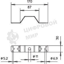 Соединитель-перемычка(опора) 288/DIN OBO 5320712