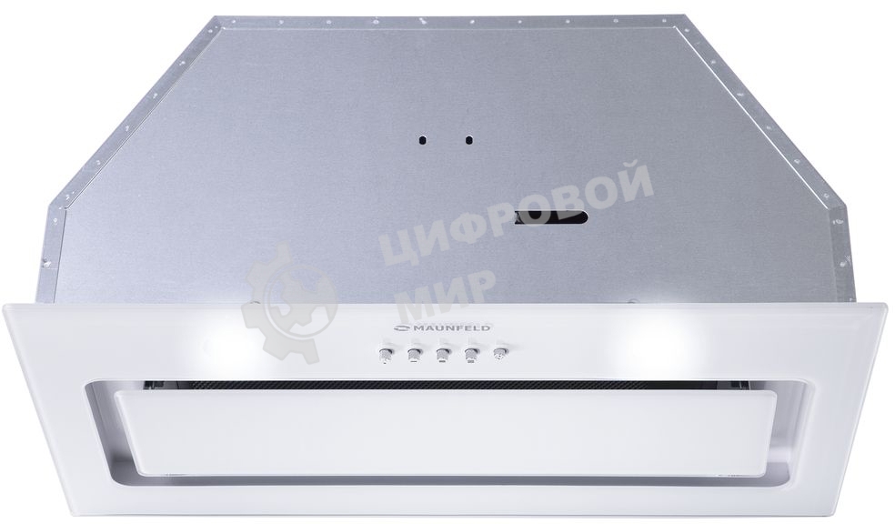 Вытяжка встраиваемая Maunfeld TRAPEZE 601GG белый, 60 см, 1150 куб. м/ч, 54 дБ