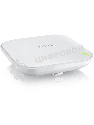 Гибридная точка доступа Zyxel NebulaFlex NWA90AX, WiFi 6, 802.11a/b/g/n/ac/ax (2,4 и 5 ГГц), MU-MIMO, антенны 2x2, до 575+1200 Мбит/с, 1xLAN GE, PoE, защита от 4G/5G, БП в комплекте