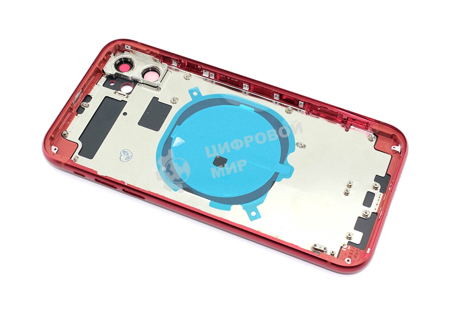 Задняя крышка (корпус) в сборе с рамкой для Apple iPhone 11 красный