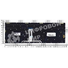 Клавиатура для ноутбука Lenovo Legion Y740-15 черная с подсветкой