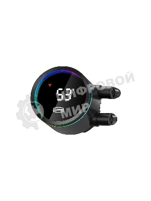 Система охлаждения PCCooler DA360 Pro ARGb Digital BK (300W, 360мм, LED temp., Black, ARGb/Fans: 3x120мм, 75.8CFM, 33.7dBA, 2200RPM/Pump height 57мм, 28dBA, 3000RPM, Rad thickness 27мм/S: 1851, 1700, 1200, 20XX, 115X, AM5, AM4)