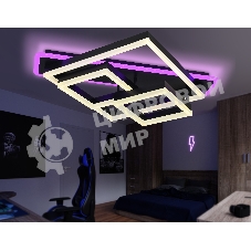 Светильник Ambrella light FA8533 BK черный 132W 3000K-6400K+RGB 630*570*160 (ПДУ РАДИО 2.4G)