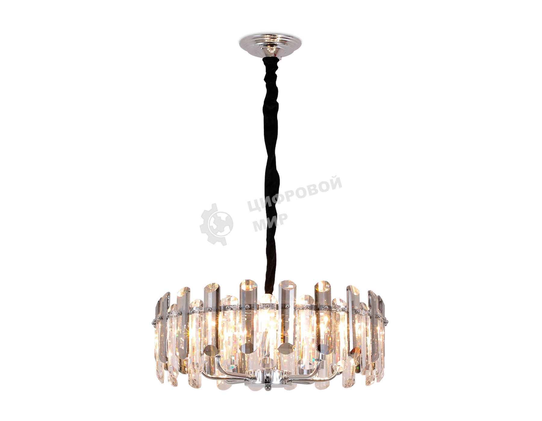 Светильник Ambrella light TR5303/8 CH/SM хром/дымчатый E14/8 max 40W D500*615