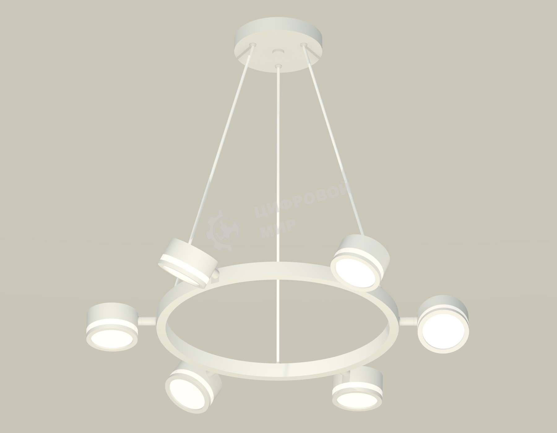 Светильник Ambrella light XB9191200/6 SWH/FR белый песок/белый матовый GX53 (C9191, N8412)