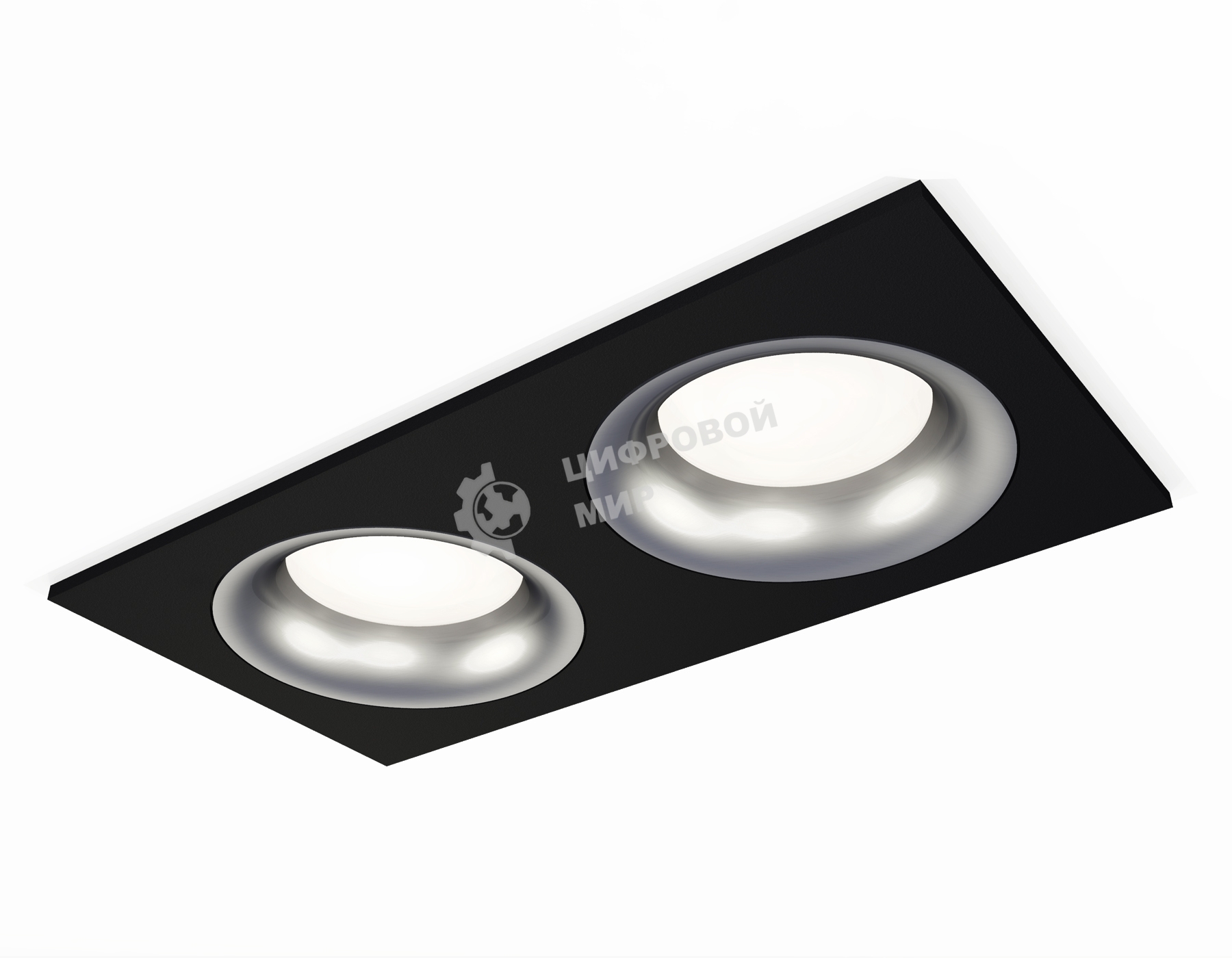 Комплект встраиваемого светильника Ambrella light XC7636004 SBK/MCH черный песок/хром матовый MR16 GU5.3 (C7636, N7013)