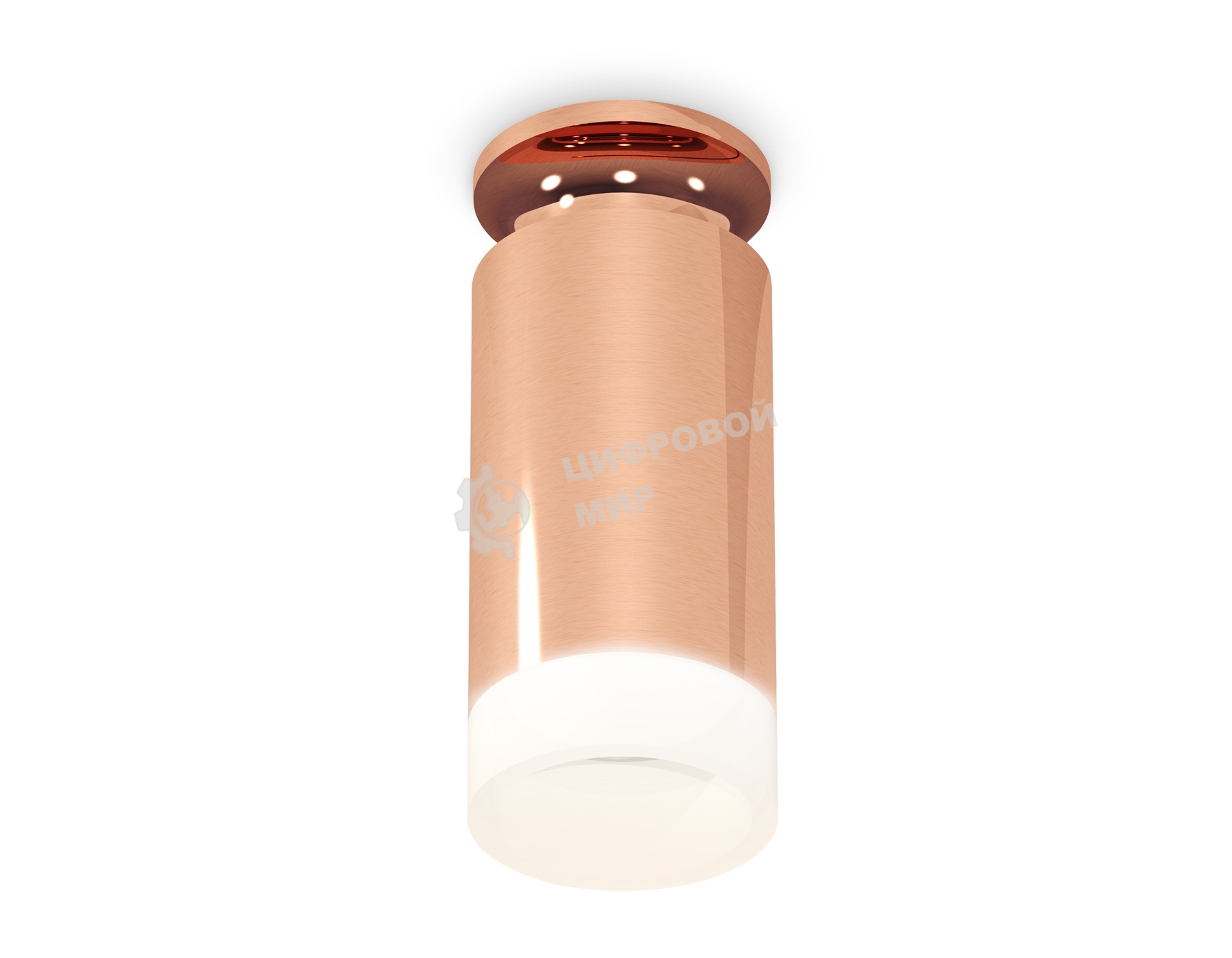 Светильник Ambrella Light XS6326082 PPG/FR золото розовое полированное/белый матовый MR16 GU5.3 (N6906, C6326, N6248)