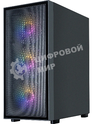 Корпус ZALMAN S6, ATX, BLACK, WINDOW, 2xCombo (3.5