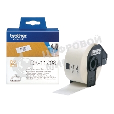 Большие адресные наклейки Brother DK11208 400 штук, 38 x 90 мм