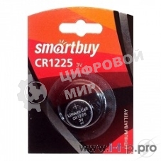 Батарейка Smartbuy CR1225/1B (12/720) (SBBL-1225-1B) (1 шт. в уп-ке)
