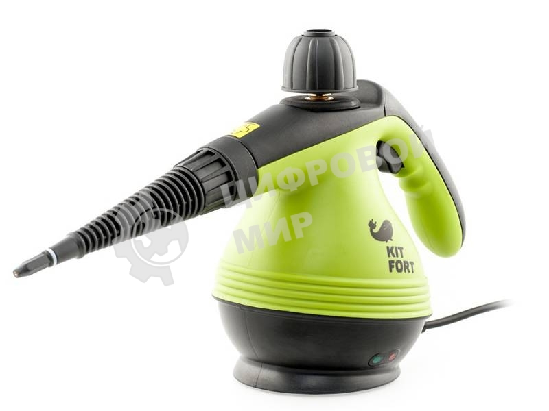Пароочиститель ручной Kitfort КТ-906 1200Вт зеленый