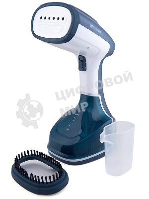 Отпариватель Kitfort КТ-916-1 голубой, 1000 Вт, 15 г/мин, 260 мл