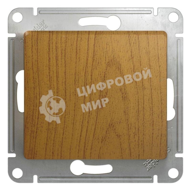 Механизм выключателя 1-кл. СП Glossa 10А IP20 10AX дер. дуб SchE GSL000511