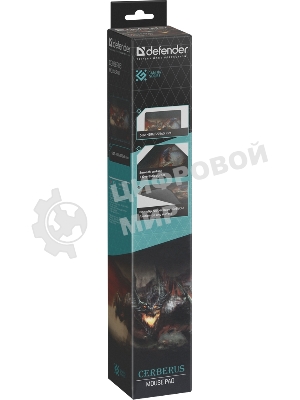 Игровой коврик Defender Cerberus XXL 400x355x3 мм, ткань+резина