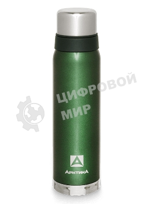 Термос Арктика, 106-900 зеленый, узкое горло 0,9 л американский дизай