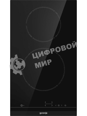 Варочная панель Gorenje ECT321BCSC, конфорок: 2 шт., стеклокерамика, независимая, черный