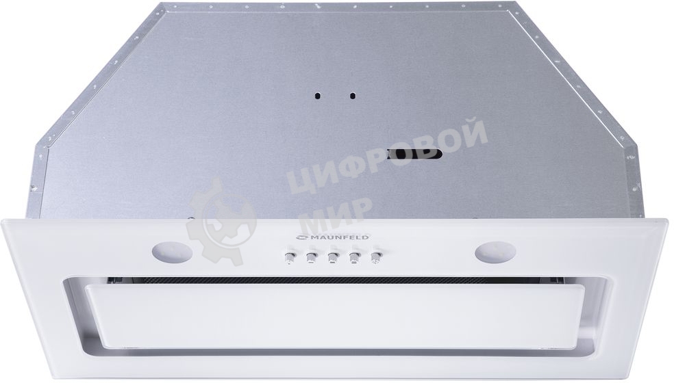 Вытяжка встраиваемая Maunfeld TRAPEZE 601GG белый, 60 см, 1150 куб. м/ч, 54 дБ