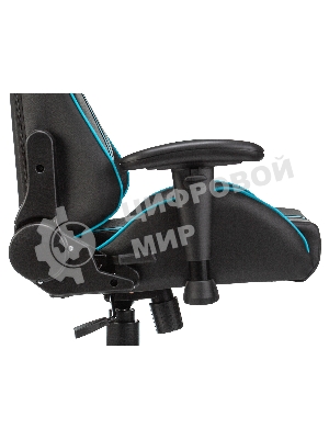 Кресло игровое A4Tech X7 GG-1200 черный/голубой искусственная кожа крестовина пластик